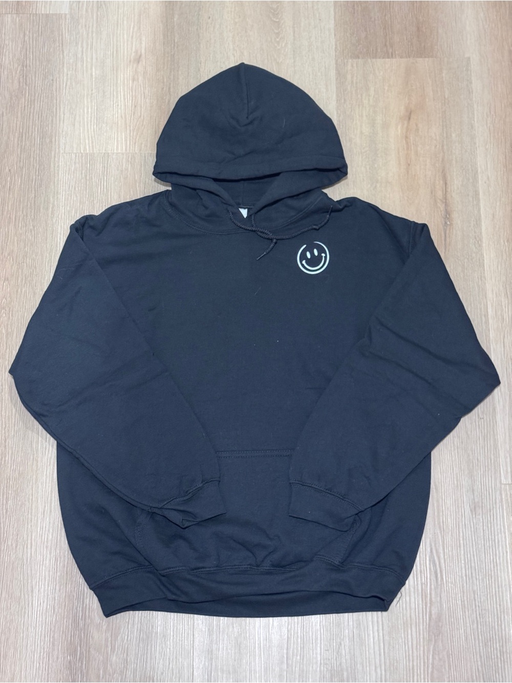 Gildan Black Hoodie with Graphic on front and back